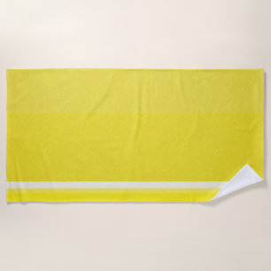 Juicy Citrus Lemon Fruit Slice Colours Beach Towel