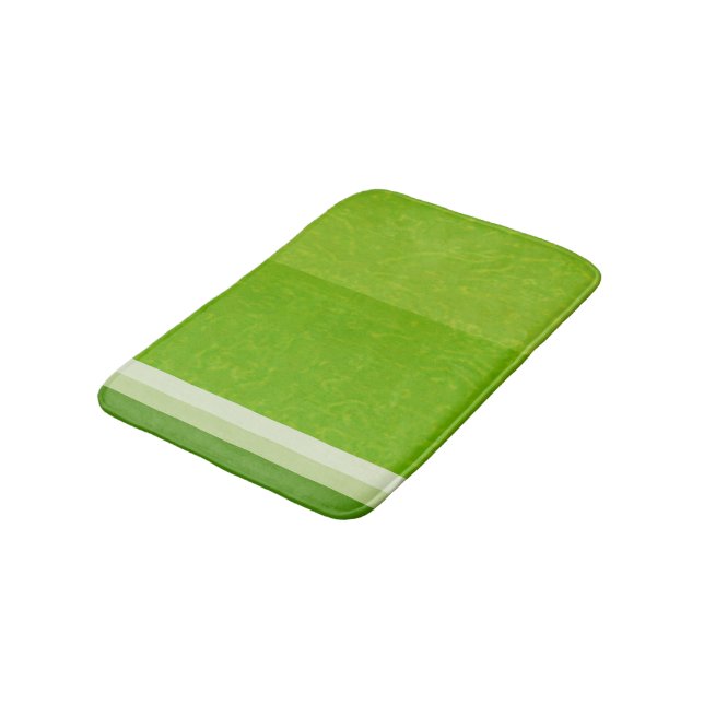 Juicy Citrus Lime Fruit Slice Colours Bath Mat (Angled)