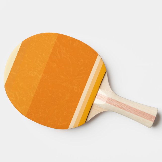 Juicy Citrus Orange Fruit Slice Colours Ping Pong Paddle (Side)