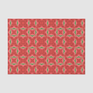 Juicy Delicious Ripe Watermelon With Seeds Design Tissue Paper