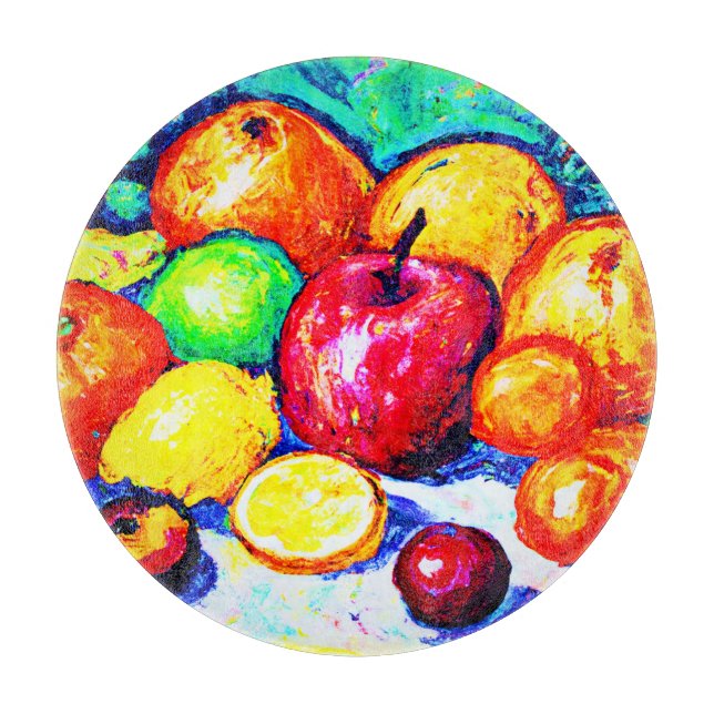 Juicy Delights Fruits. Buy Now Cutting Board (Front)