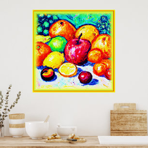 Juicy Delights Fruits. Buy Now Poster