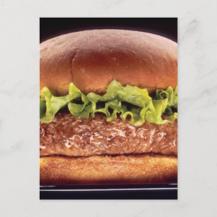 Juicy Hamburger Postcard