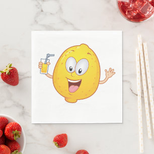 Juicy Lemon Drink Napkin