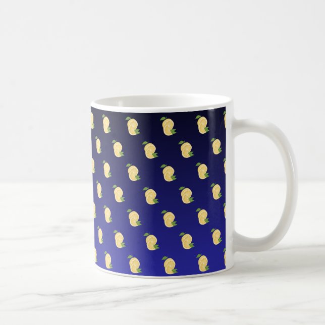 Juicy Lemon mug on Blue gradient (Right)