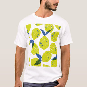 Juicy lemons: vintage seamless pattern. T-Shirt