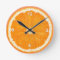 Juicy Orange Kitchen Wall Clock