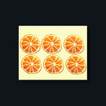 Juicy orange slice watercolor pattern pop art canvas print<br><div class="desc">An original art design by Sacha Grossel of a large macro juicy orange slices painted pattern in detail with watercolour. This giant pop art orange would be perfect for a home or café to add some colour to the walls. Perfect for lovers of fruit art.</div>