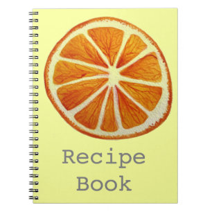 Juicy Orange watercolor fruit pop art Notebook