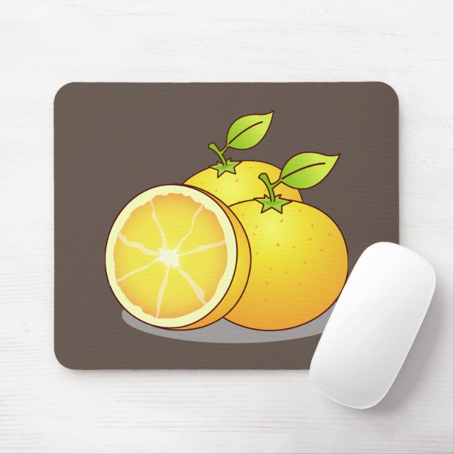Juicy Oranges fun fruit Mouse Pad (With Mouse)