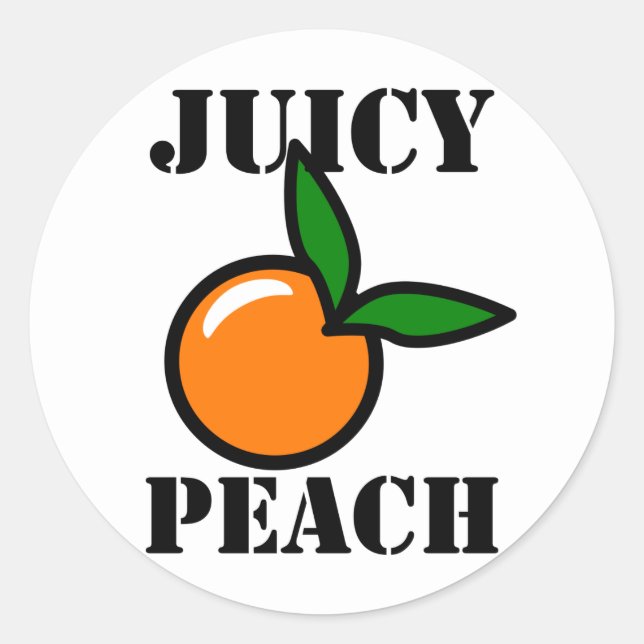 Juicy Peach Sticker (Front)