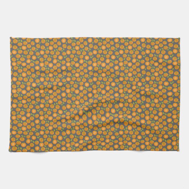 Juicy persimmons kitchen towel (Horizontal)