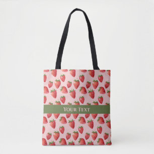 Juicy Pink: Spiralling Through Strawberry Fields Tote Bag