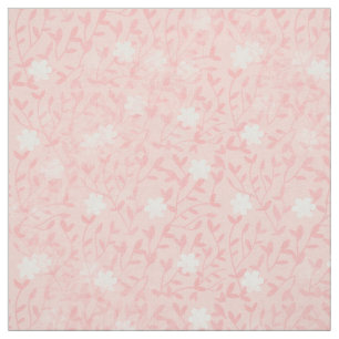 Juicy Pink Tiny Floral Pattern Fabric