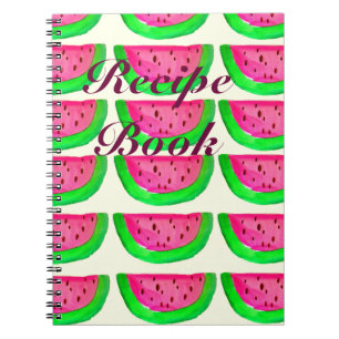 Juicy pink  watermelon fruit recipe book