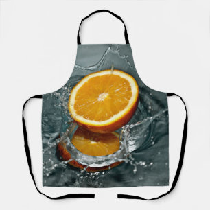 Juicy positive orange for vitamin mood   apron