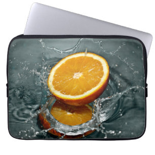 Juicy positive orange for vitamin mood  laptop sleeve