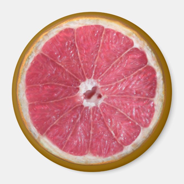 Juicy Red Grapefruit Magnet (Front)