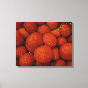 Juicy Strawberries Canvas Print