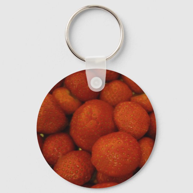 Juicy Strawberries Keychain (Front)