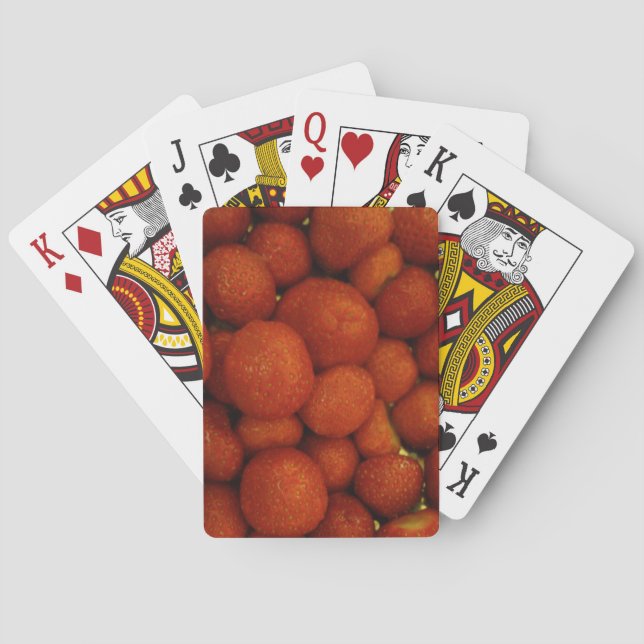 Juicy Strawberries Playing Cards (Back)