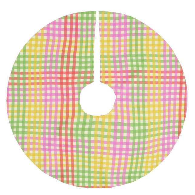 JUICY STRIPE Wrapping Paper Brushed Polyester Tree Skirt (Front)