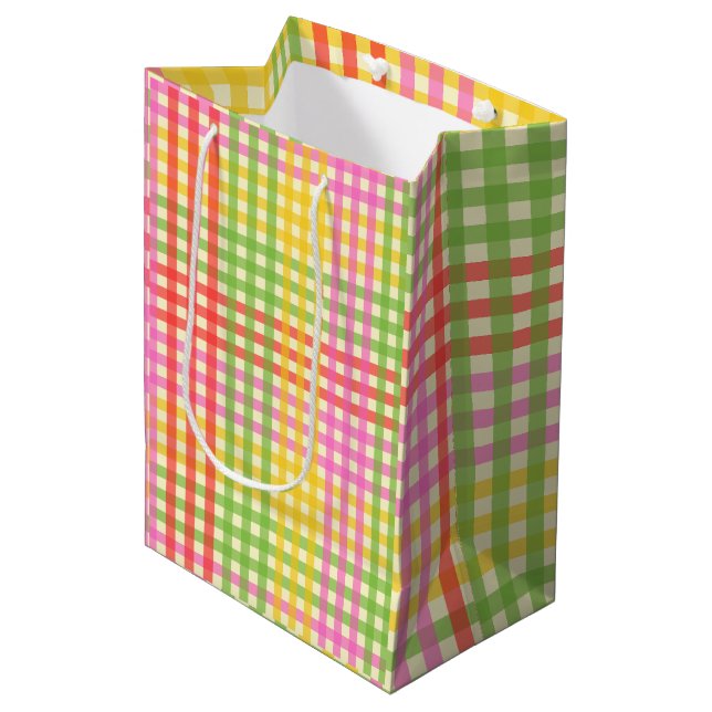 JUICY STRIPE Wrapping Paper Medium Gift Bag (Front Angled)