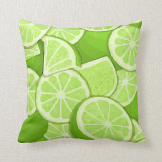 Juicy Tropical Lime Throw Pillow