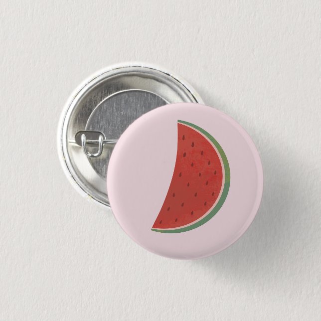 Juicy Watermelon 1 Inch Round Button (Front & Back)