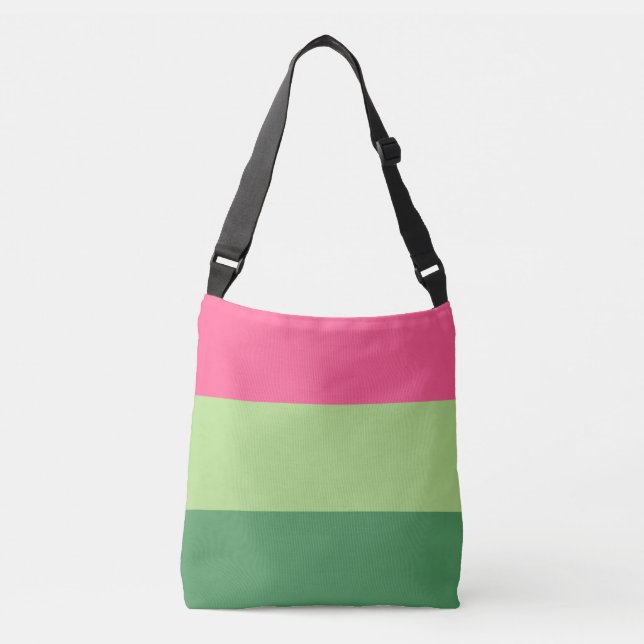 Juicy Watermelon 3 Stripe Crossbody Bag (Front)