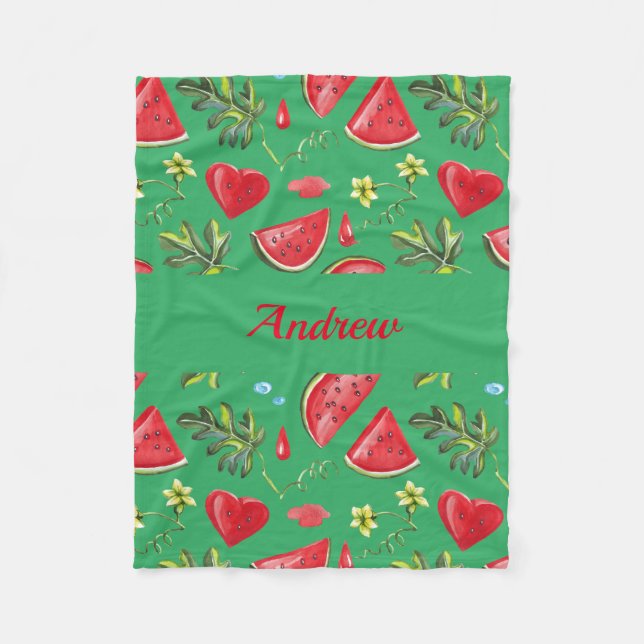 Juicy Watermelon Blanket For Babies, Kids, Adults (Front)