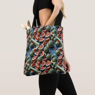 Juicy Watermelon Pattern Design 2 Tote Bag