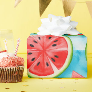 Juicy WATERMELON pattern in watercolor pattern Wrapping Paper