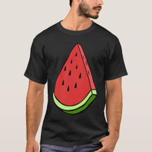 Juicy Watermelon Slice Wedge Graphic Halloween Cos T-Shirt