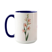 Juillet Mois de naissance Fleur Café Mug