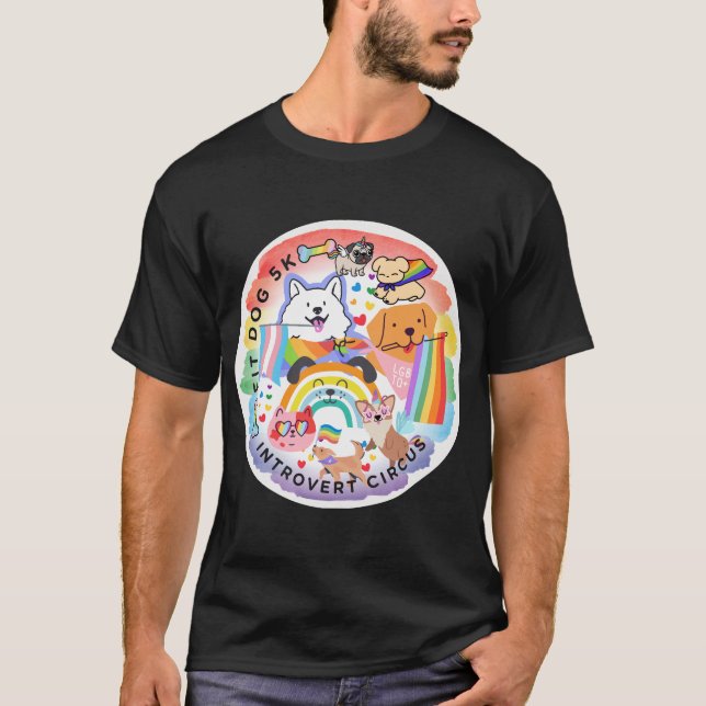 Juin FIT CHIEN 5k T-shirt (Devant)