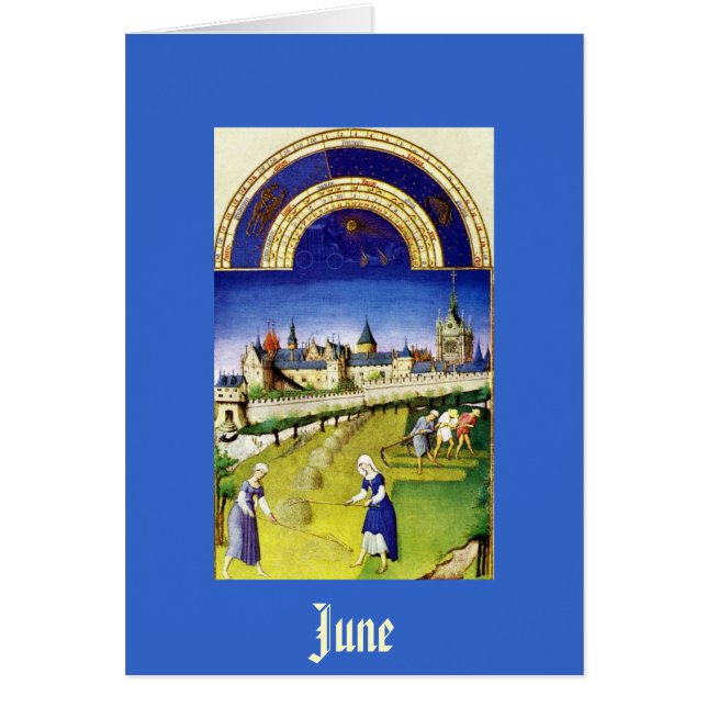 Juin - la baie de Tres Riches Heures du Duc De (Devant)
