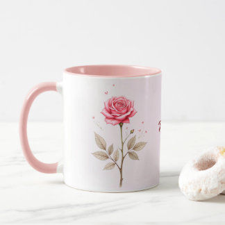 Juin Mois de naissance Fleur Personnalisé Café Mug