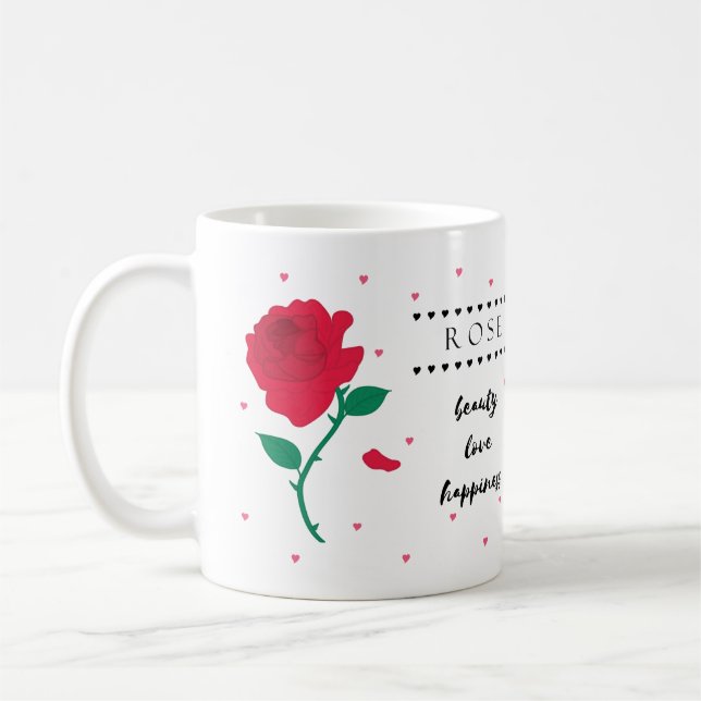Juin Mug Fleur de naissance avec sens Fleur (Gauche)