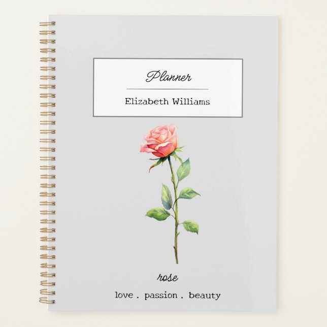 JUIN ROSE FLEURS DE NAISSANCE PERSONNALISÉE (Devant)