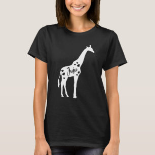 Juju Giraffe Grandparents Day Safari Zoo Grandmoth T-Shirt