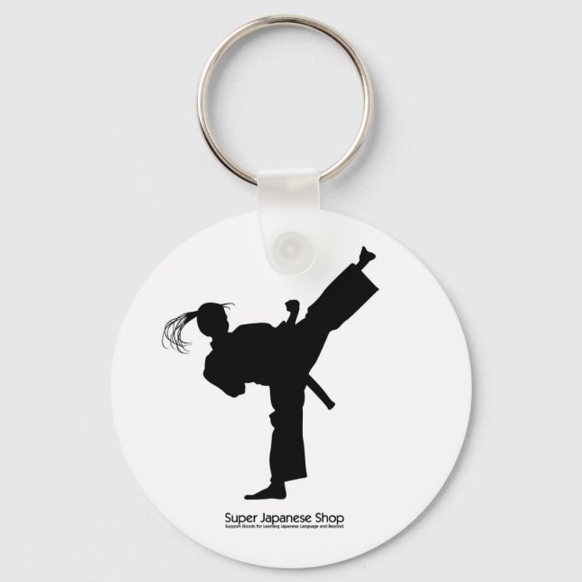 Jujutsu Girl and Chart Keychain (Front)