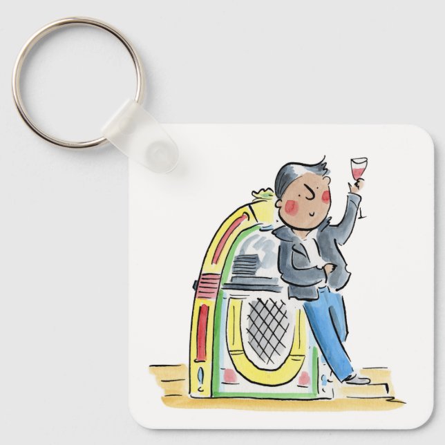 Jukebox Keychain (Front)