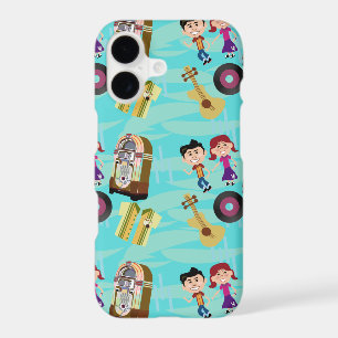 Jukebox Party Kids Cute Cartoon Characters Pattern