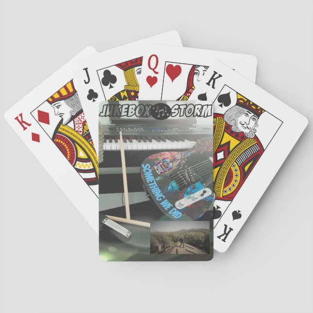 Jukebox Storm playing cards. Playing Cards (Back)