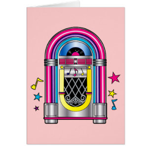 Jukebox with Stars and Notes