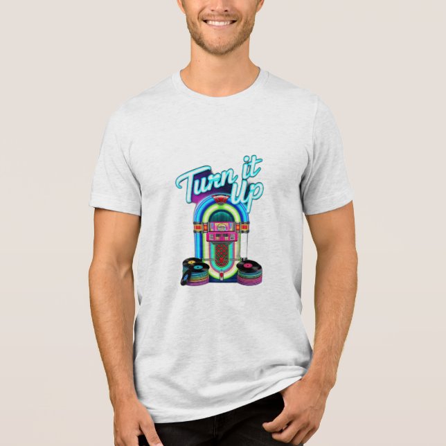 Jukeboxes  Tri-Blend shirt (Front)
