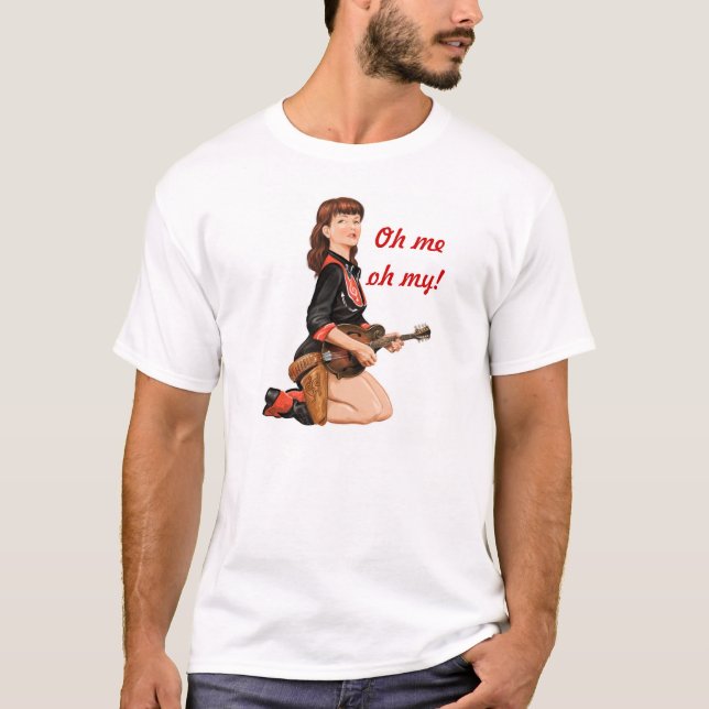 Jukejoint Mandolin Girl Tee Shirt (Front)