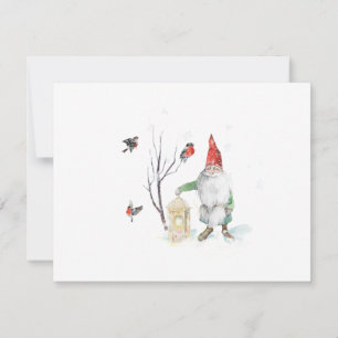 Jul Svensk Gnomes Invitation