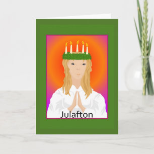 Julafton St Lucia Christmas Greeting Card